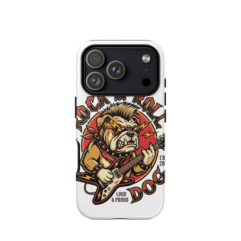 Tough Case for iPhone®: Rock N Roll Dog – iPhone 17 Pro, Matte