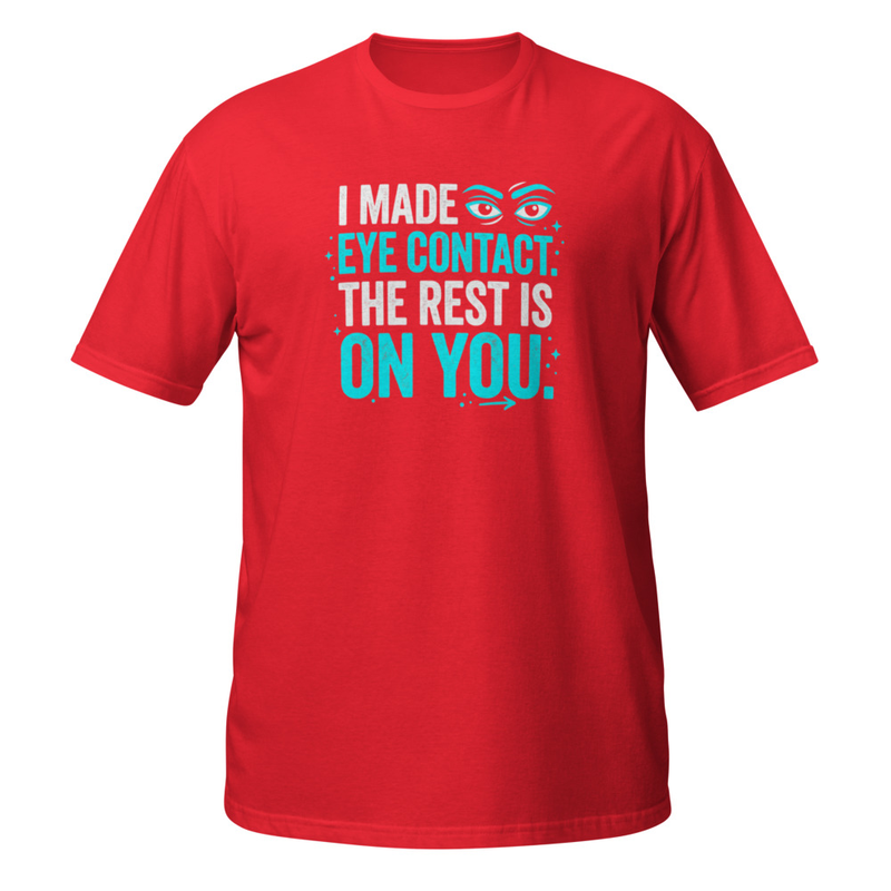 Eye contact Short-Sleeve Unisex T-Shirt – Image 5