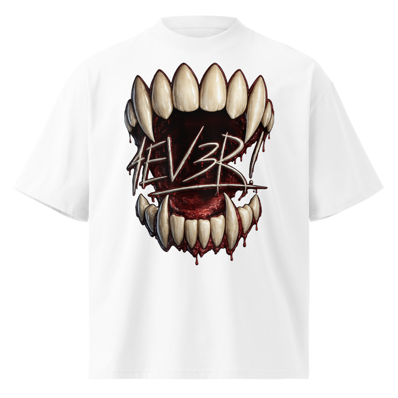 (Oversized) 4EV3R VAMP FANG TATTOO T-Shirt