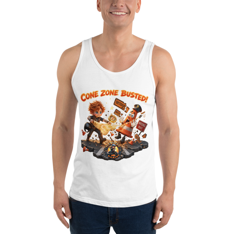 Cone Zone Busted Vest Tank