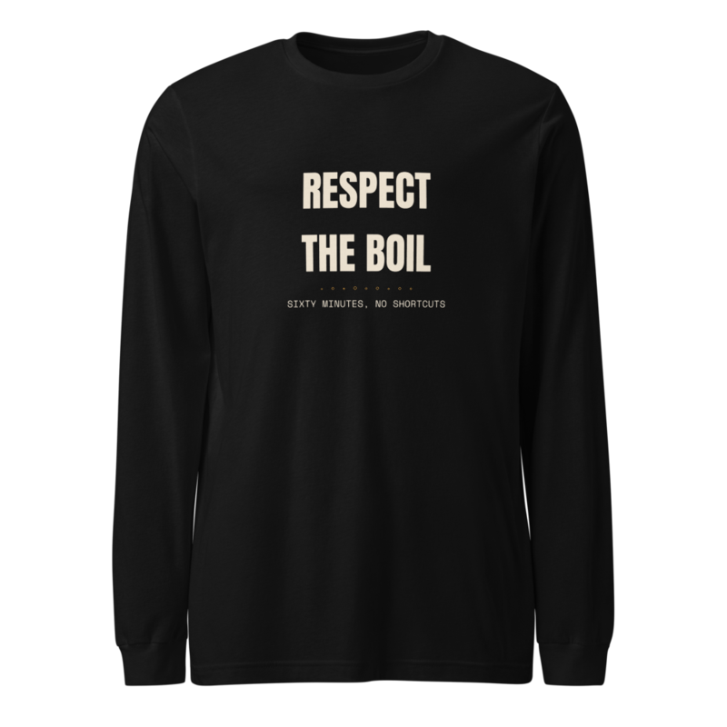 RESPECT THE BOIL Long Sleeve mockup