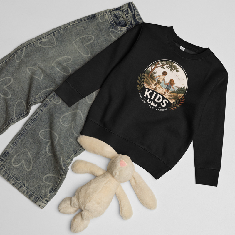 Explore, Play, Grow Kids sweatshirt