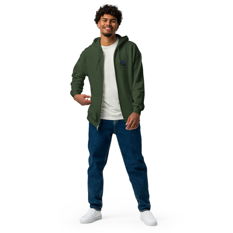 Jiva Pavana Zip Hoodie – XL, Forest Green