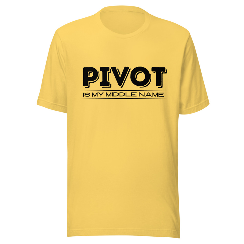Pivot is my Middle Name - Light Tone – S, Yellow