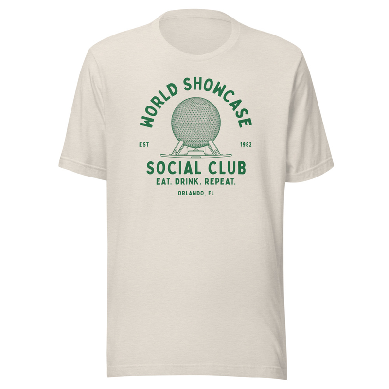 Icon Social Club Tee – S, Heather Dust