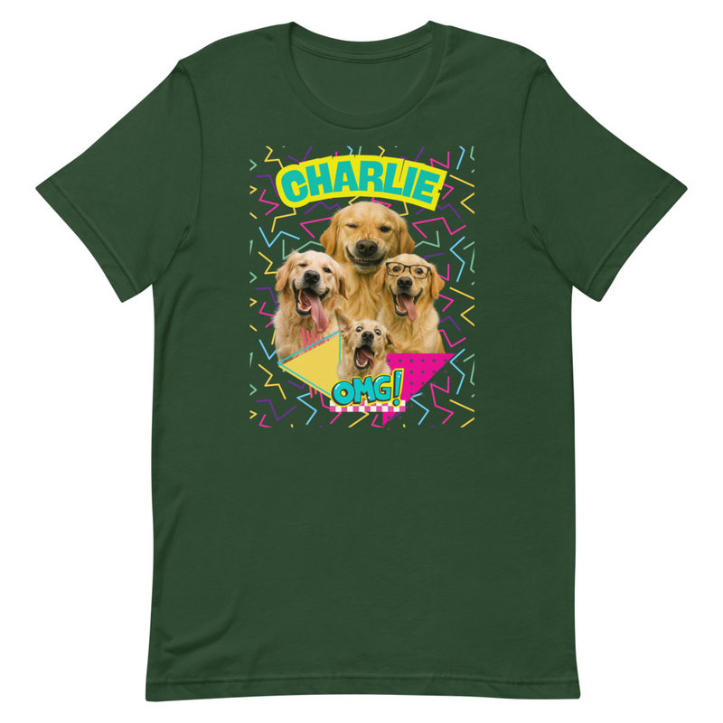 Retro Personalized Pet Party - Unisex t-shirt