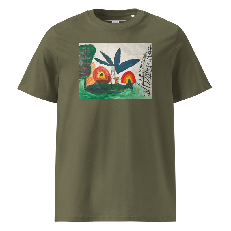 The Jungle - Unisex Organic Cotton Tee – S, Khaki