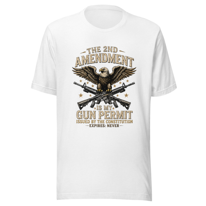 2nd Amendment Gun Permit Unisex T-Shirt