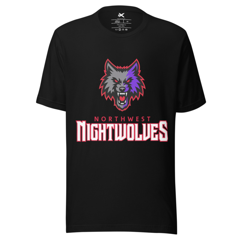 Northwest Nightwolves - Black Logo Tee
