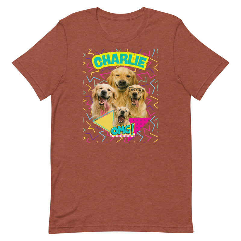 Retro Personalized Pet Party - Unisex t-shirt