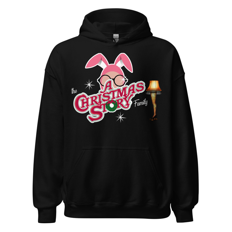 Right one“The A Christmas Story Family” Bunny Suit Logo Hoodie ✨
