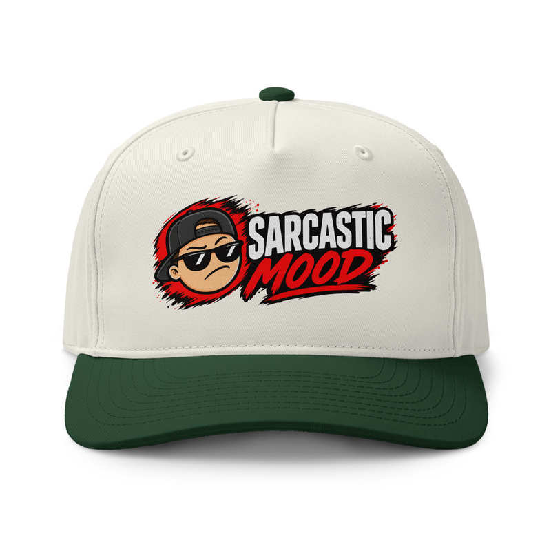 Sarcastic Mood - Two-tone cap – One size, Natural / Forest