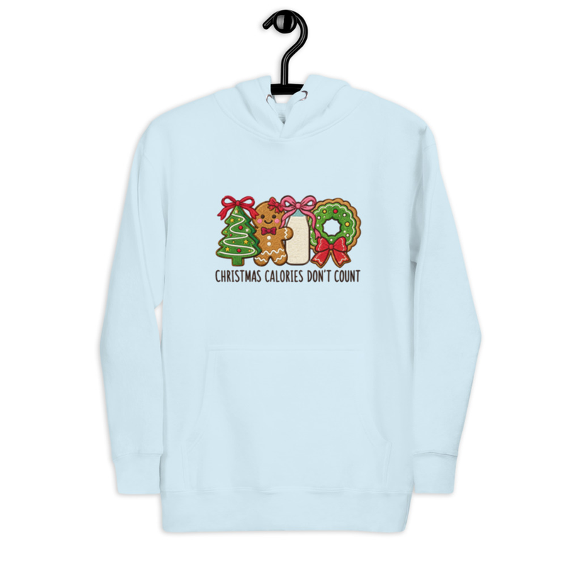 Christmas Calories Don't Count Gingerbread Unisex Hoodie – view 4