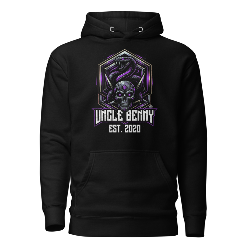 Uncle Benny ® Serpent Hex Crown Hoodie Neon Purple EST. 2020