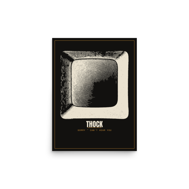 Thock Poster mockup