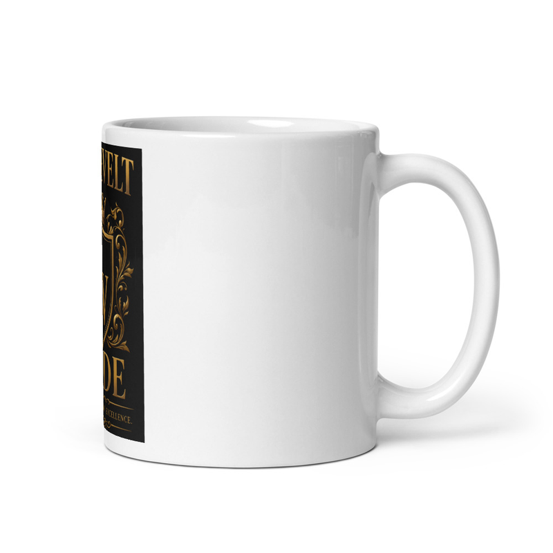 RW White glossy mug