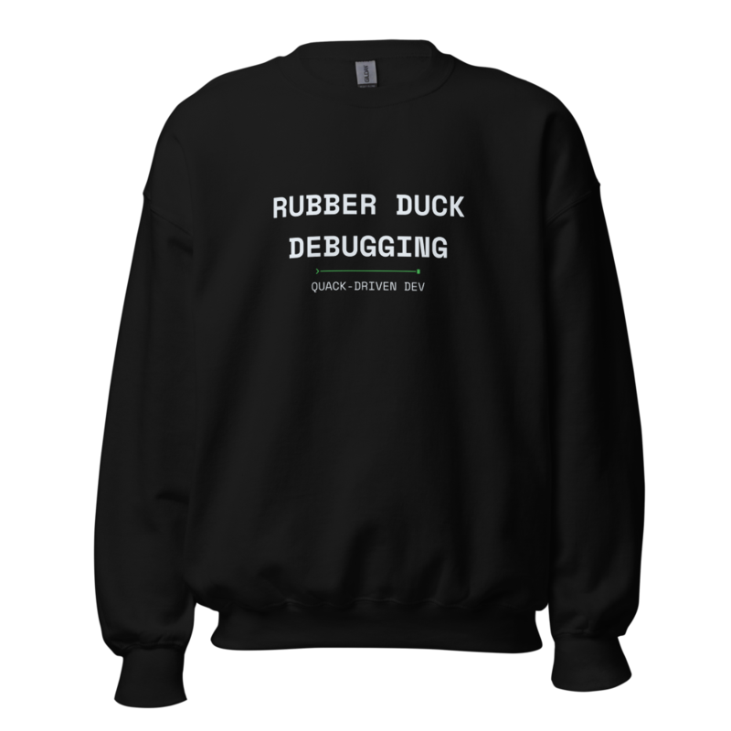 RUBBER DUCK DEBUGGING Crewneck mockup