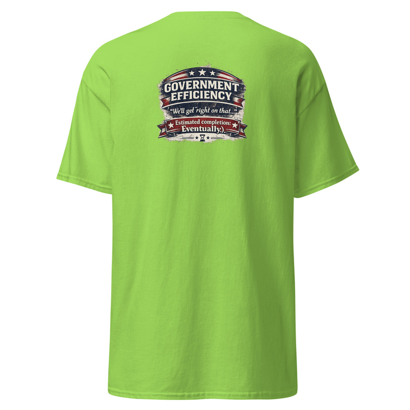 Government Efficiency Unisex classic tee – S, Lime