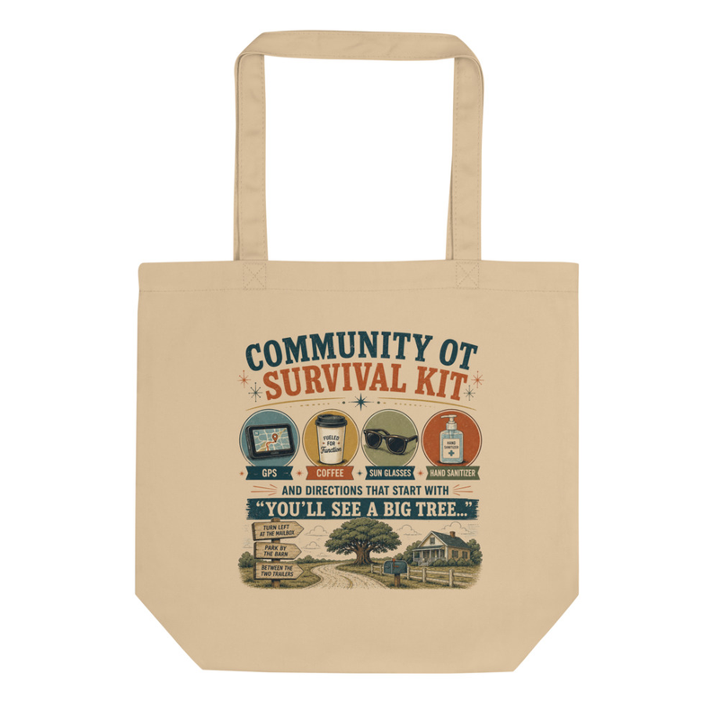 Community OT Survival Kit Tote | Funny Occupational Therapy tote bag