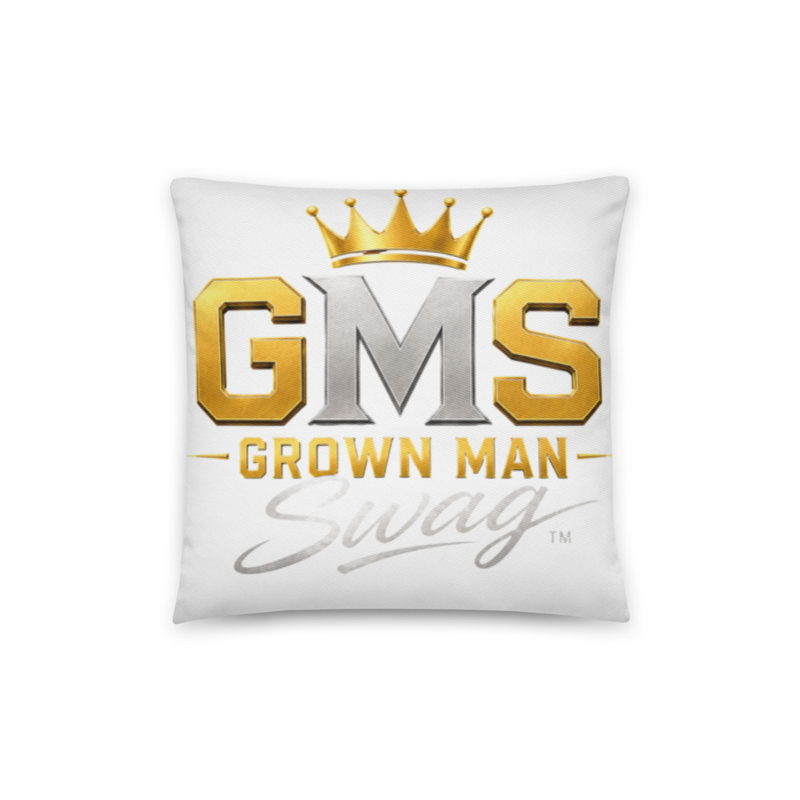 Grown Man Swag™ Signature Premium Cotton Throw Pillow | Confidence • Style • Respect