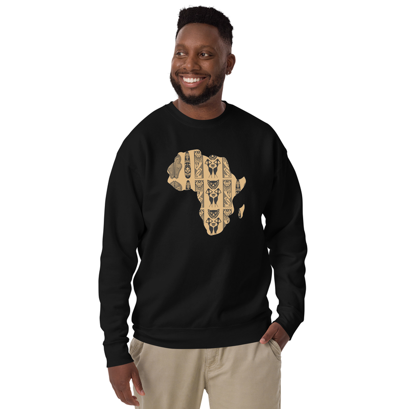 AFRIKA10V Unisex Premium Sweatshirt – 3XL, Black