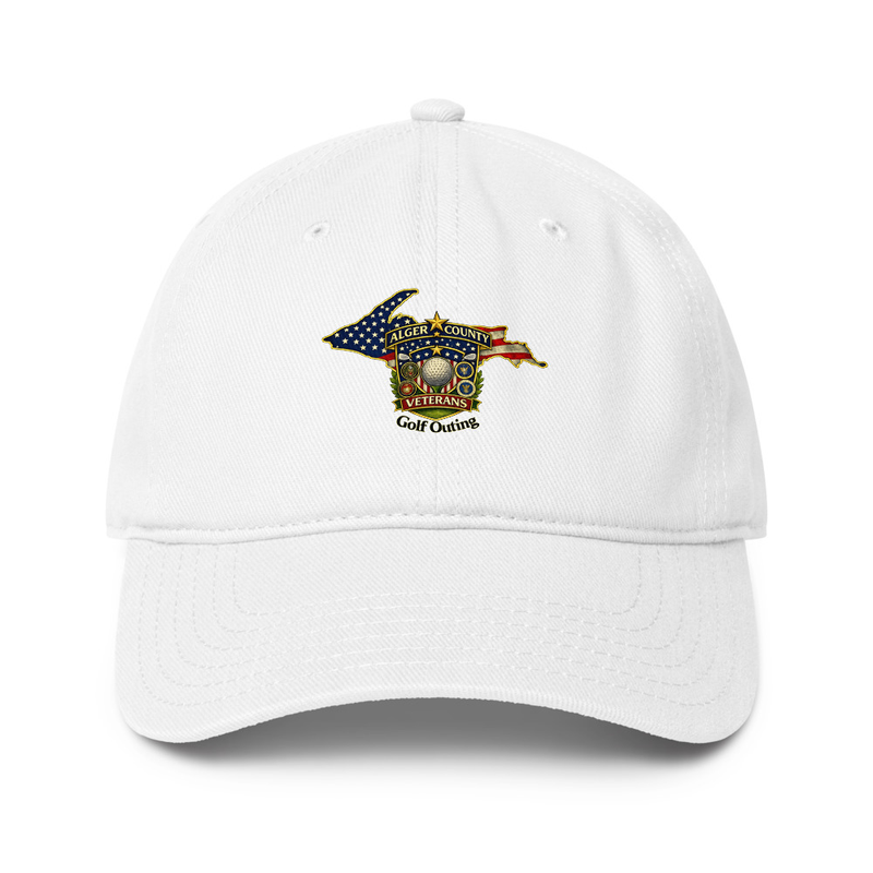 Alger Country Veteran's Golf Outing Low-profile baseball cap – One size, White