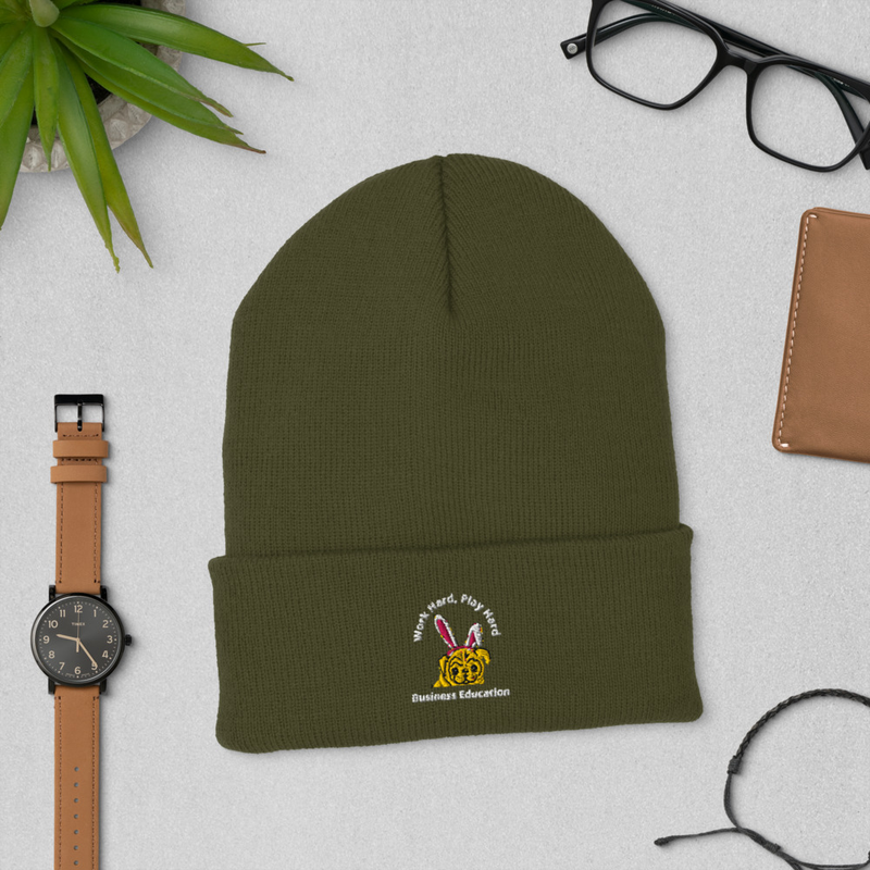 Business Education - Cuffed Beanie – One size, Olive