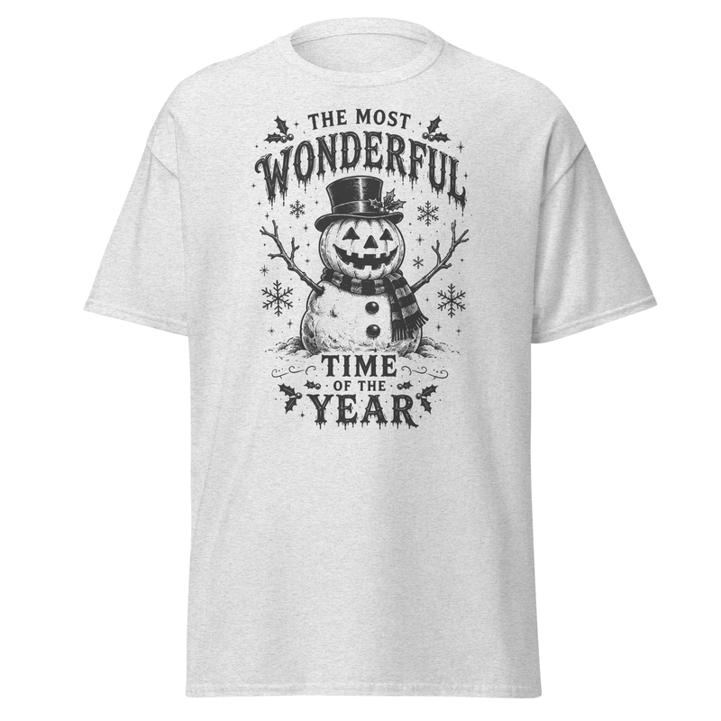 Halloween Snowman Shirt: Spooky Christmas Vintage Distressed Artwork