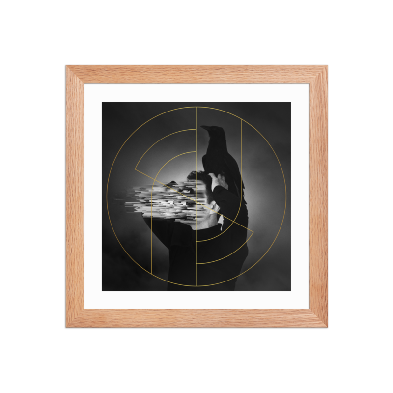 Print Nature Morte encadré – 10″×10″, Red Oak