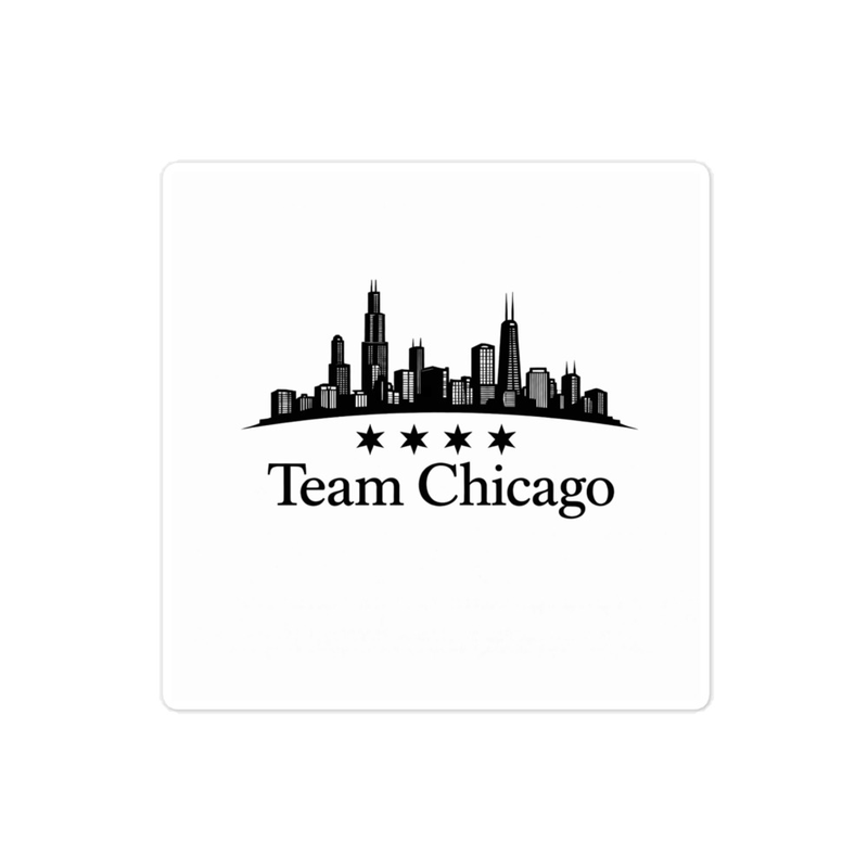 Bubble-free stickers Team Chicago