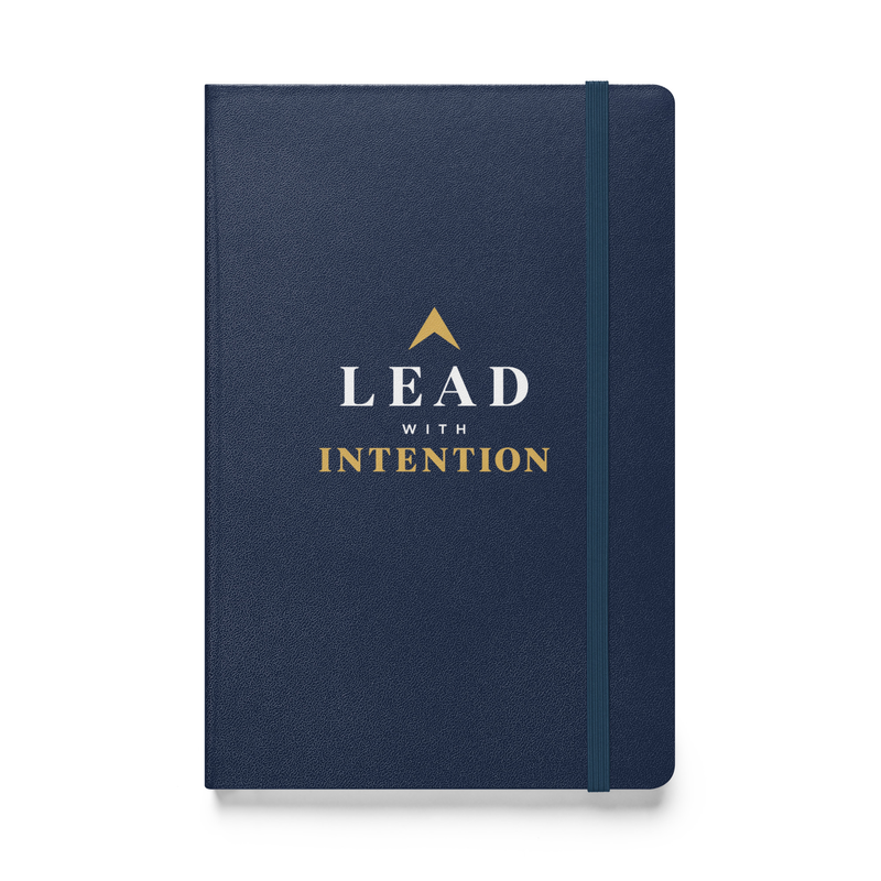 Lead With Intention Leadership Journal | Navy Hardcover