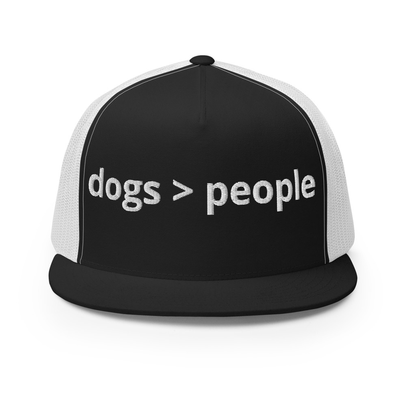 dogs > people Trucker Cap