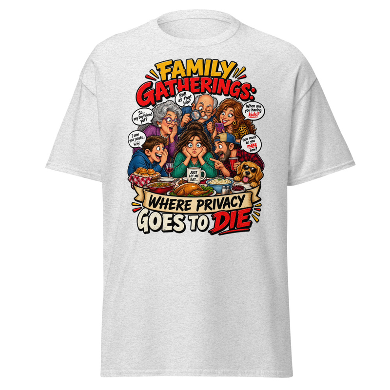 Family Privacy - Unisex classic tee – 2XL, Ash