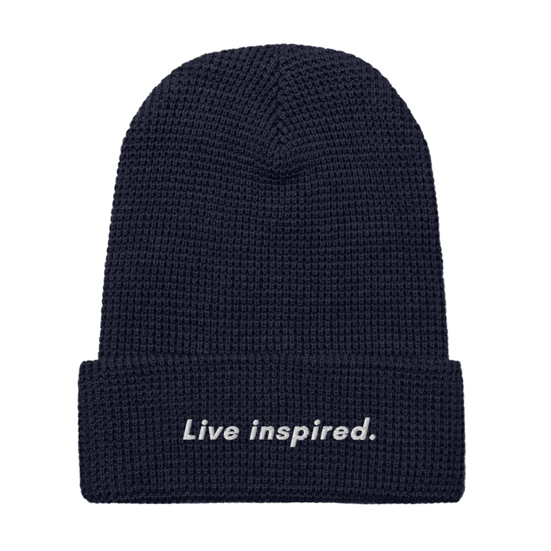 Live Inspired Waffle beanie – One size, Navy