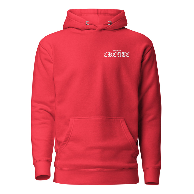 Born To Create Unisex Hoodie – Image 6