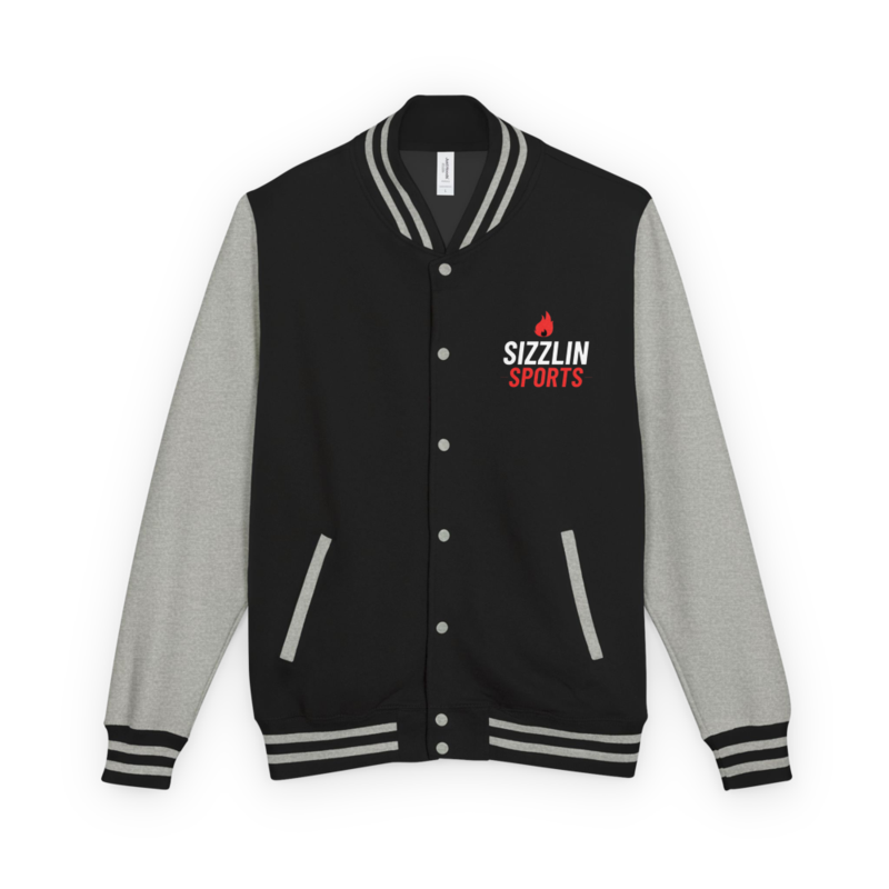 Heavyweight letterman jacket