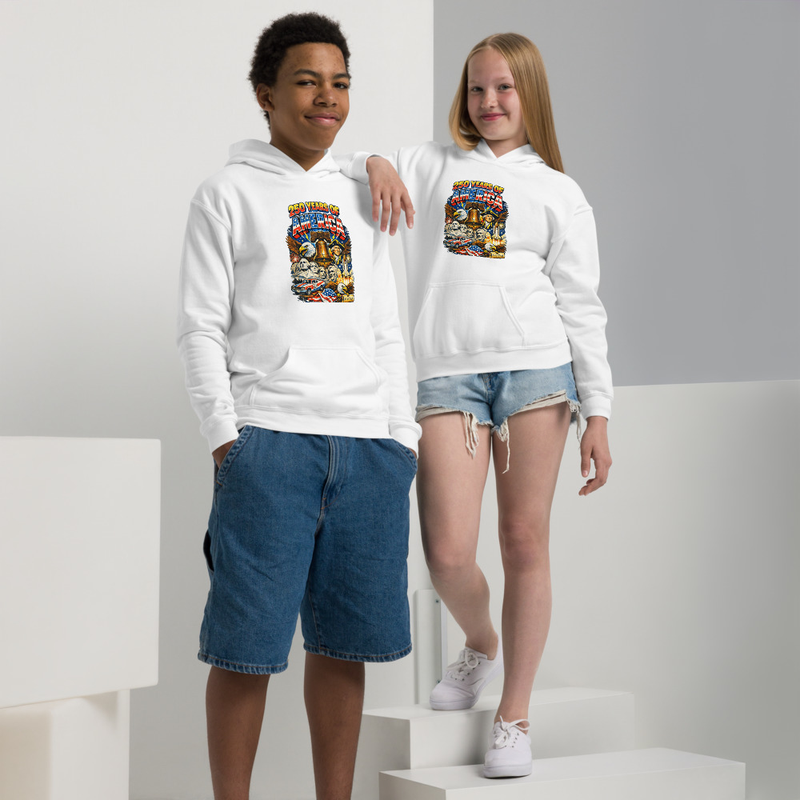 BMT Kids 250 Years of Fun Youth heavy blend hoodie – XL, White