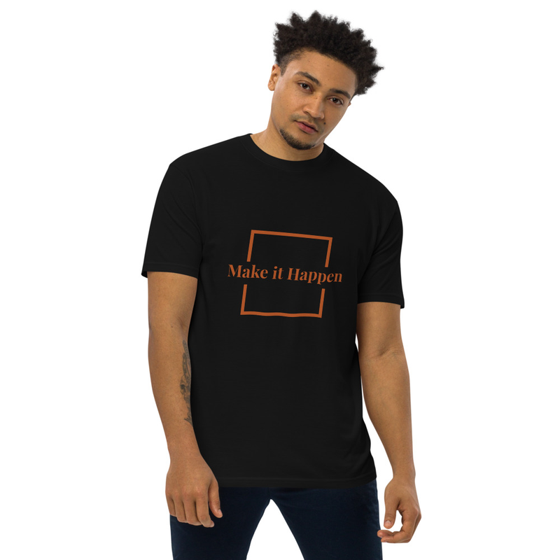 Men’s premium heavyweight tee – S, Black