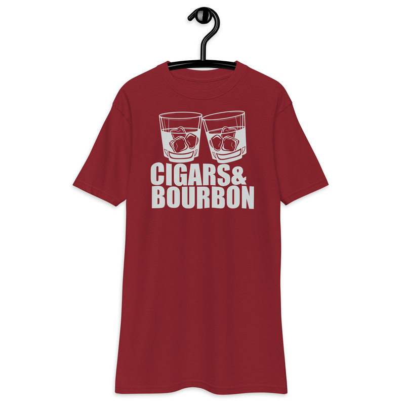 Cigars and Bourbon - Whiskey Stogie - Men’s premium heavyweight tee