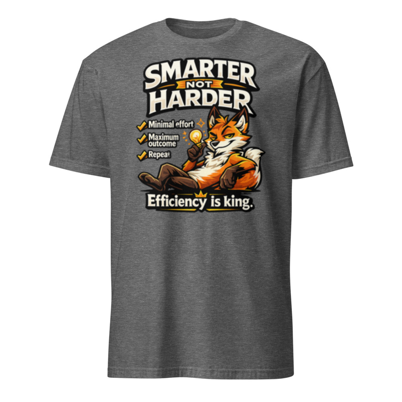 Smarter Not Harder Tee – 3XL, Graphite Heather
