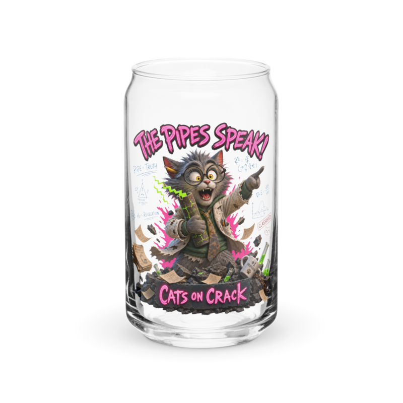 The Pipes Speak 16oz Can Glass
