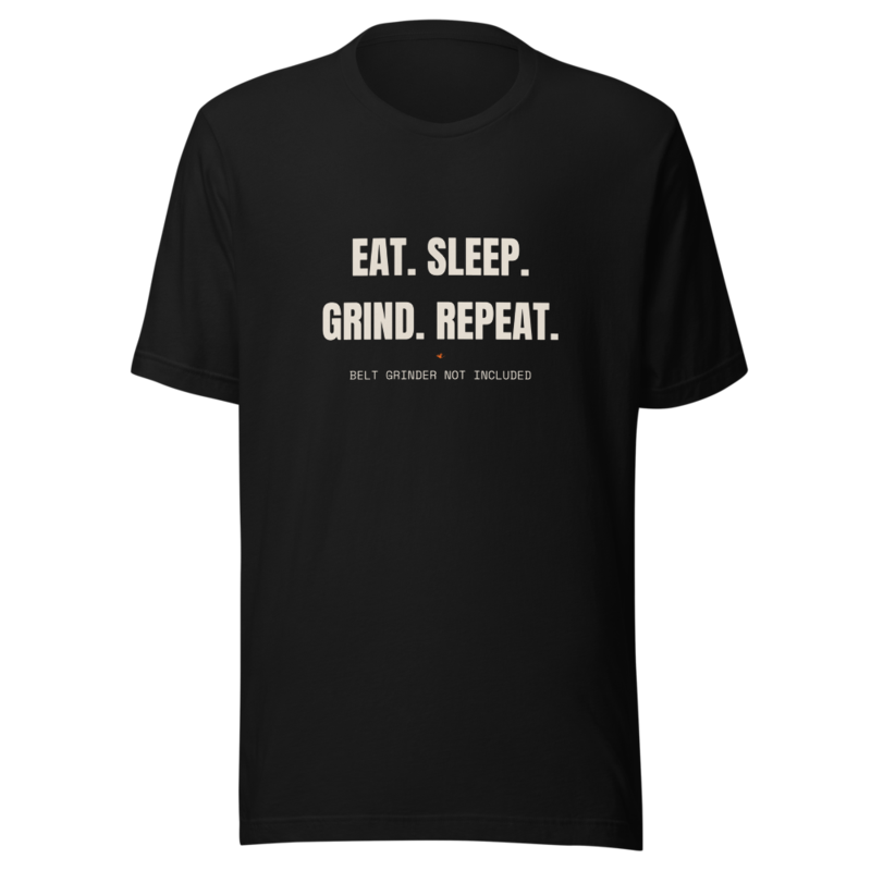 EAT. SLEEP. GRIND. REPEAT. Tee mockup