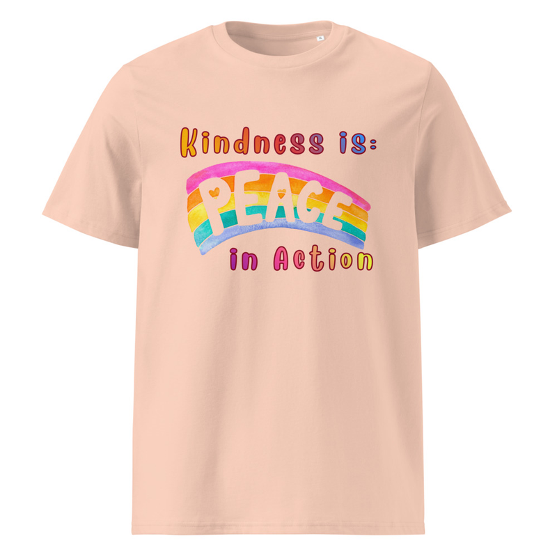 Kindness Unisex Organic Cotton Creator 2.0 T-Shirt – S, Fraiche Peche