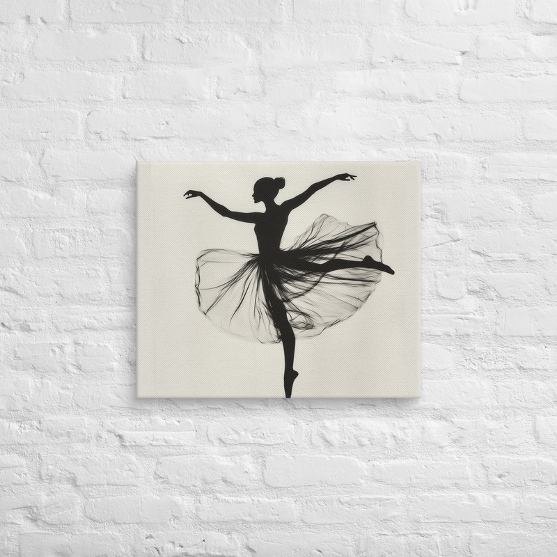 A Ballerina silhouette on Canvas | Wall Art Decor