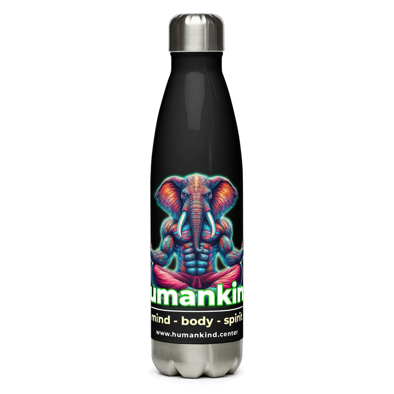 meditation elephant water bottle