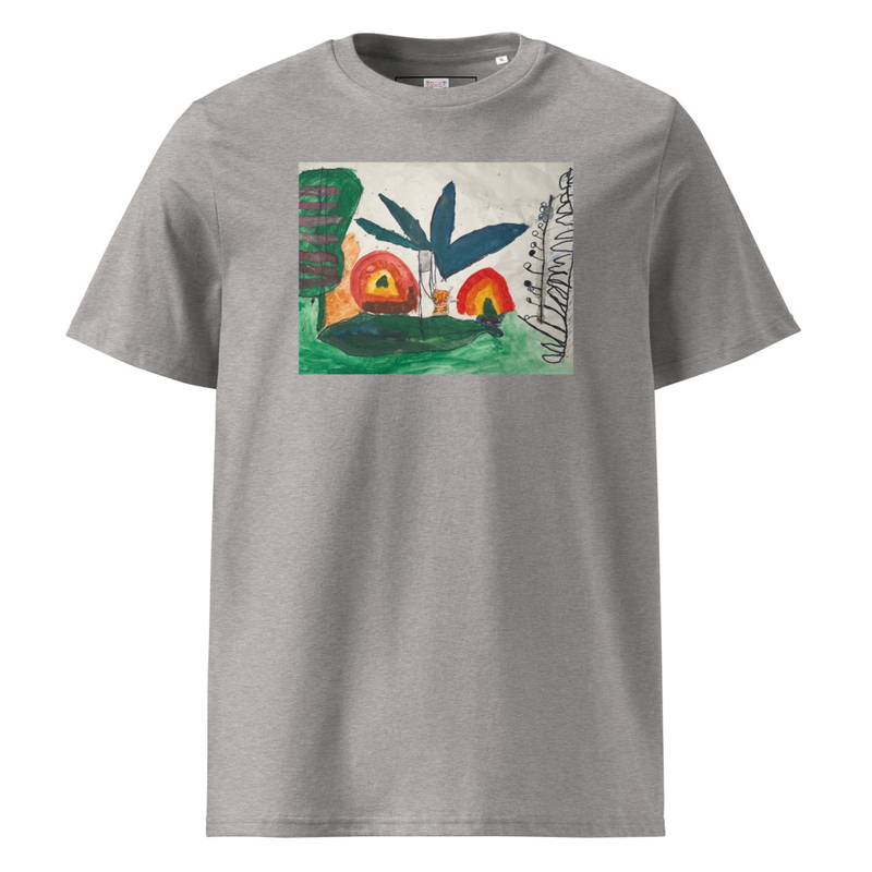 The Jungle - Unisex Organic Cotton Tee – L, Heather Grey