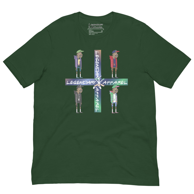 [ flower boii ] tee – L, Forest