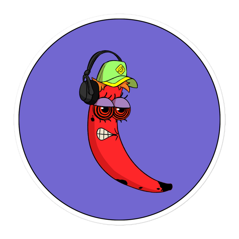 Buzzed Banana Sticker