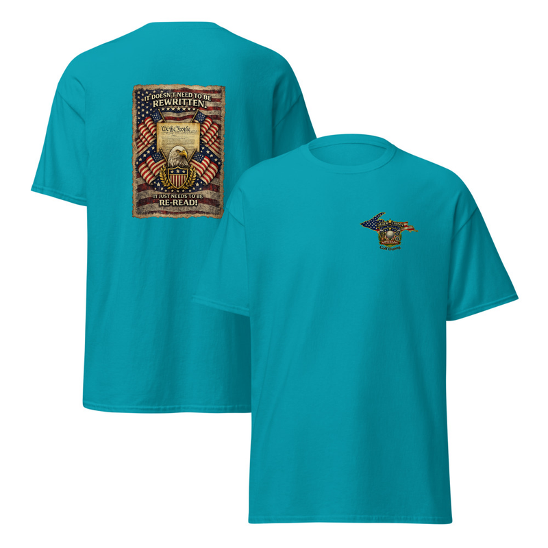 Constitution 250 Unisex classic tee – XL, Tropical Blue