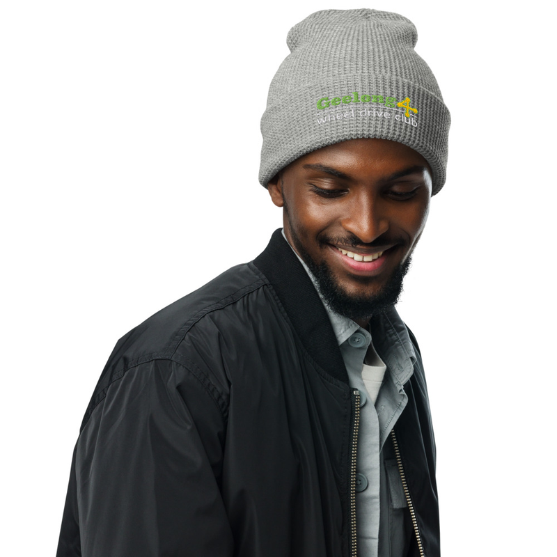Waffle beanie – One size, Heather Grey